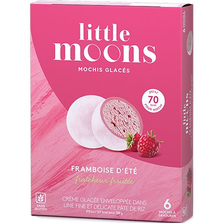 草莓 Raspberry  LITTLE MOONS Mochi Ice Cream 32g * 6 (10)