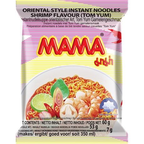 方便面 MAMA  Instant Noodles Shrimp Tom Yum 30*60g