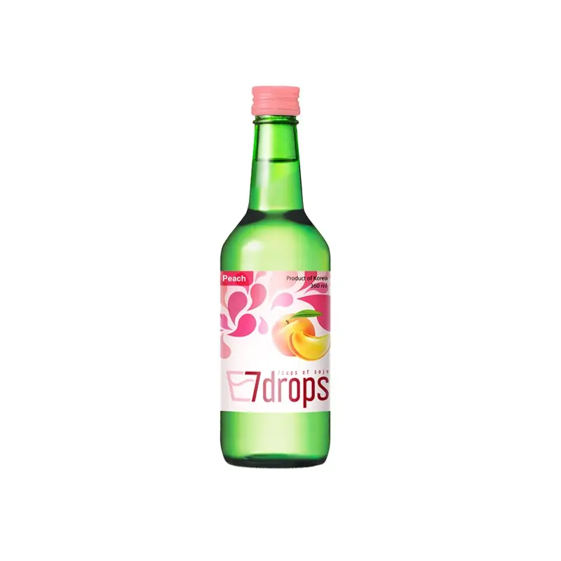 韩国烧酒 桃子SOJU Pêche 12% 7DROPS KR 360ml*(20)