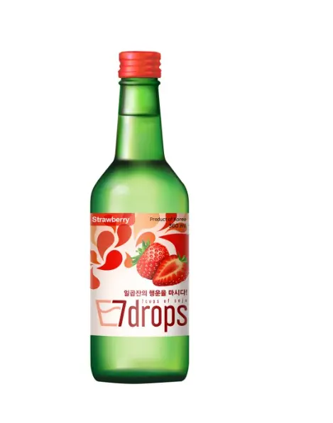 韩国烧酒 草莓SOJU Fraise 12% 7DROPS KR 360ml*(20)