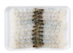 [FP-4946 -25] 拉伸虾 Nobashi-Ebi, size 21/25, tray à 360 g, length 14-15 cm（30）