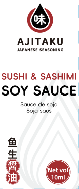 [AJ-003-16] 味匠 鱼生酱油 10ML - AJITAKU Sushi Sashimi Soya Sauce10ml x 300（3)