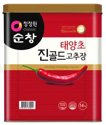 [224433-080] 韩国辣椒酱14kg Pâte de piment Gochujang SEMPIO 