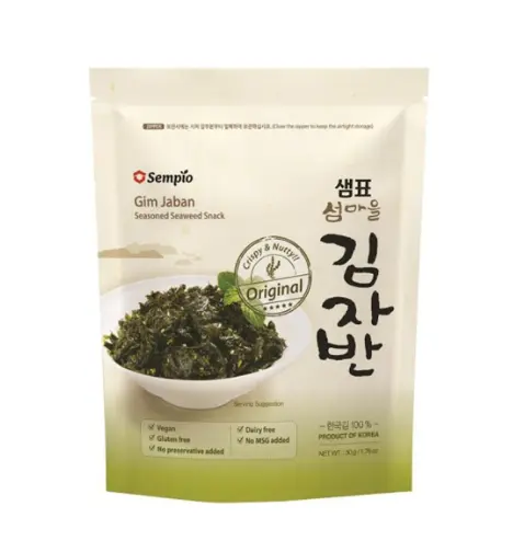 [254047-080] 韩国海苔碎 Snack croustillant feuille d'algue séchée-Original SEMPIO Kr 50g*(12)