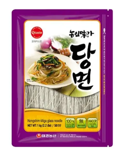 [A-7504-20]  韩国红薯粉丝 Glass Noodles Sweet Potato Miga 1kg x10