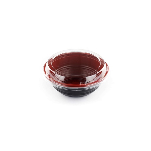 [PT131401-30] 塑料圆碗红  Plastic Poké Bowl 16cm 700ml 300set HD-700